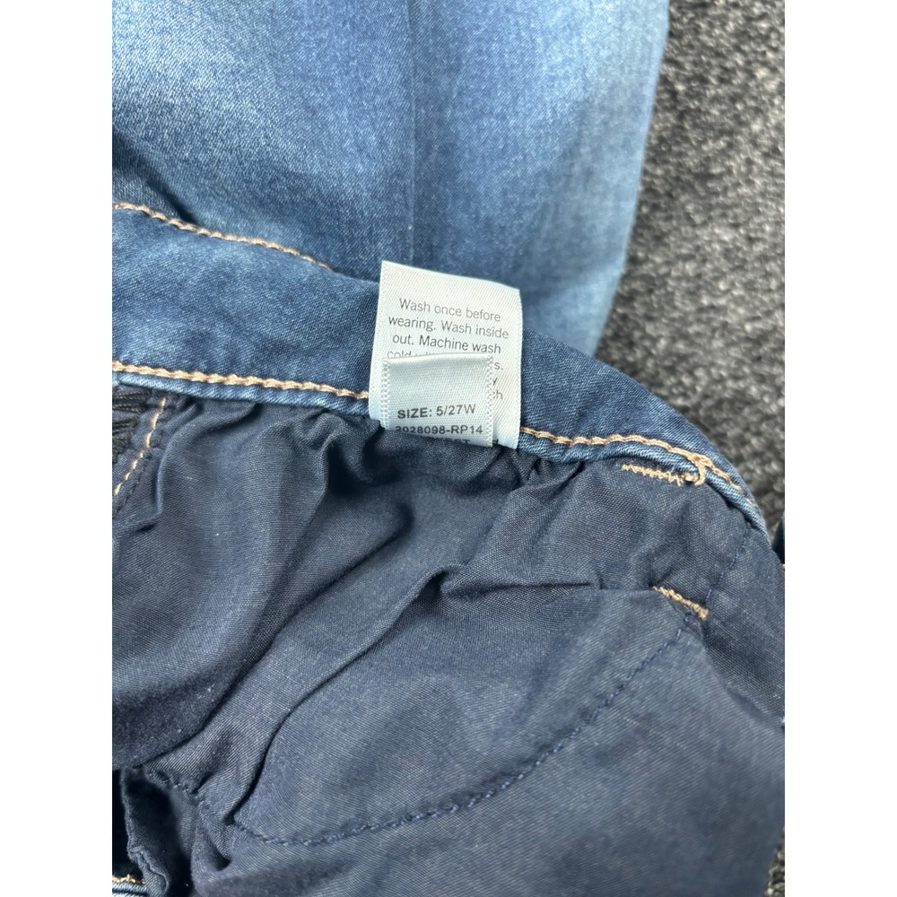 So Ultimate Jegging Low Rise Blue Wash Denim Jeans Women's‎ Size 5 27W - Picture 5 of 5
